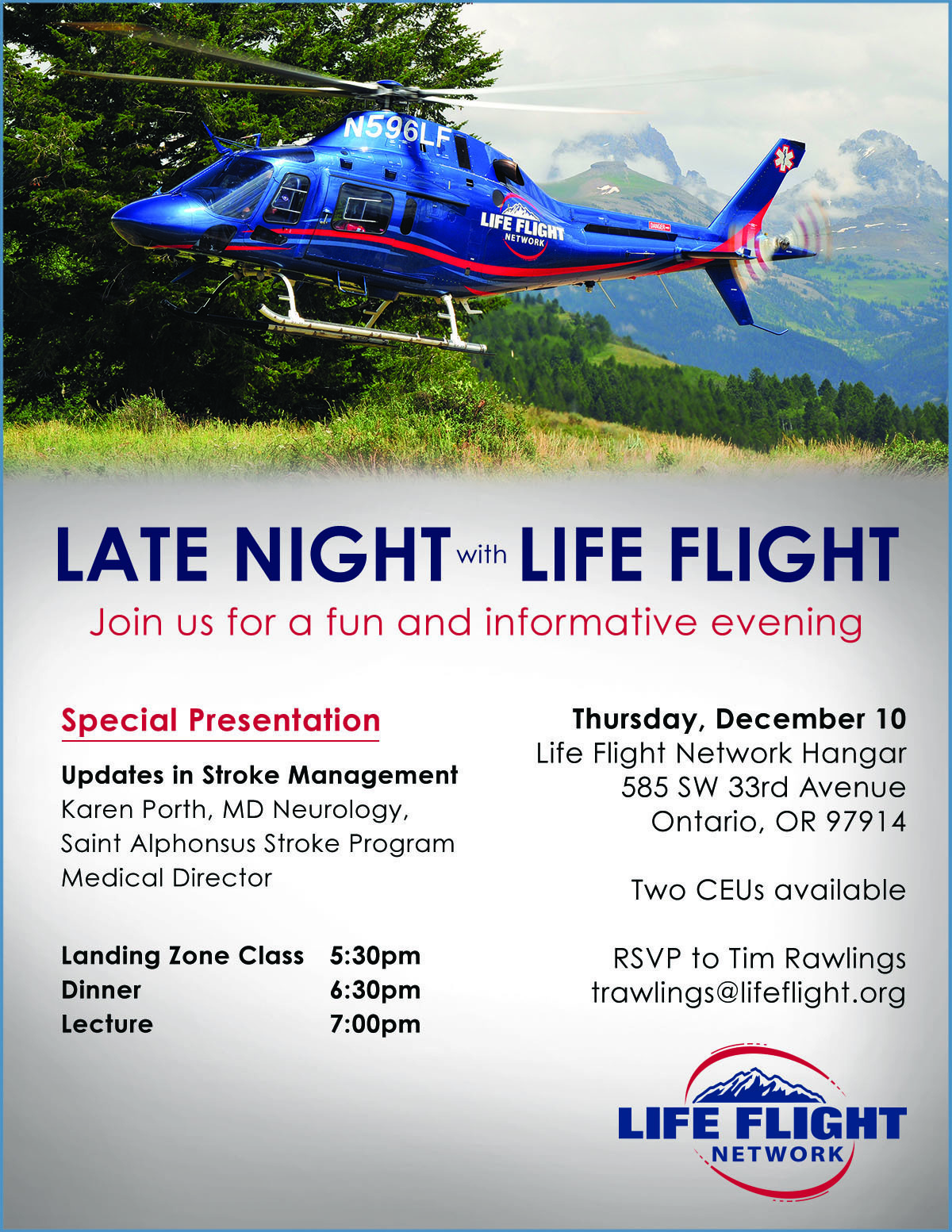 Late Night With Life Flight Network: Ontario, OR 12/10/15