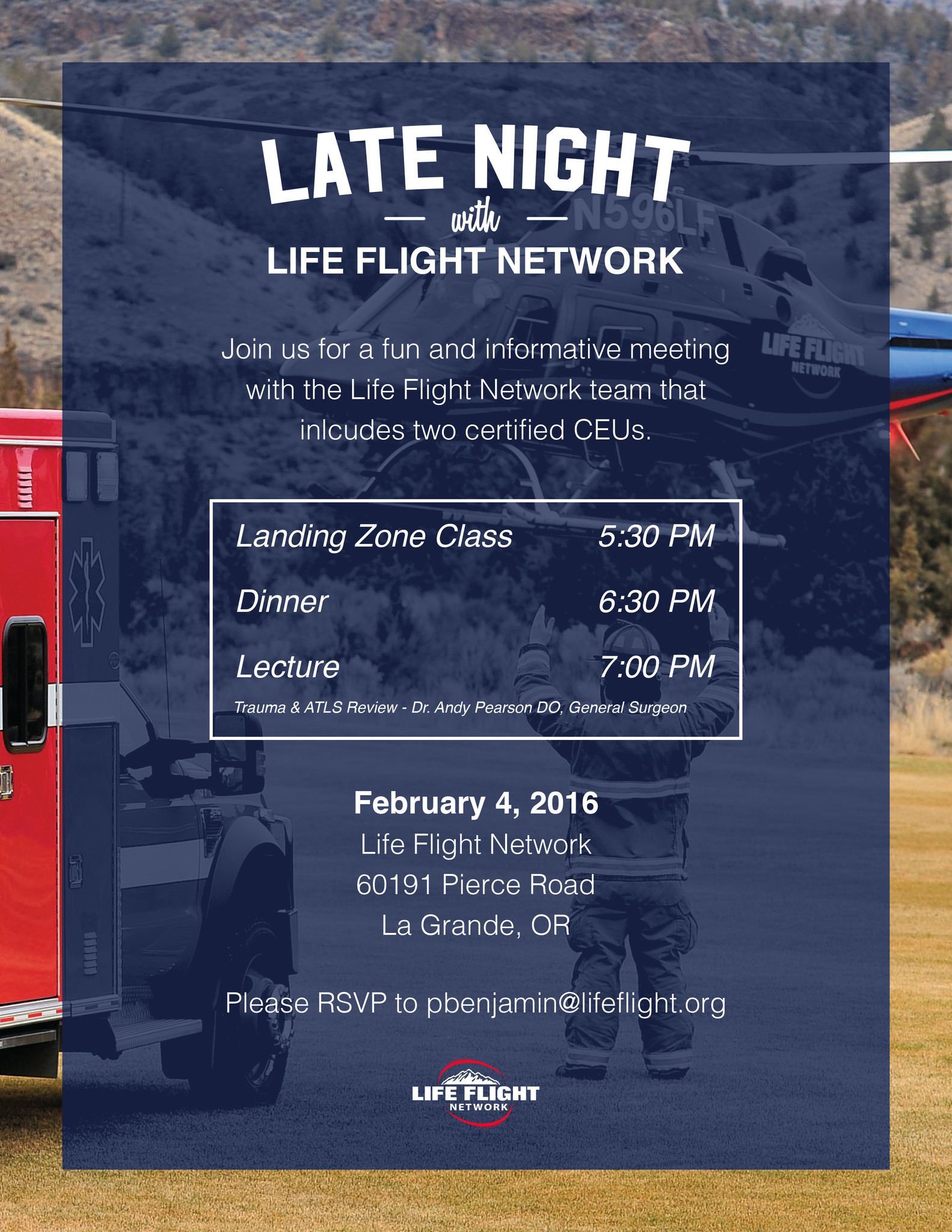 Late Night With Life Flight Network: La Grande 2/4/16